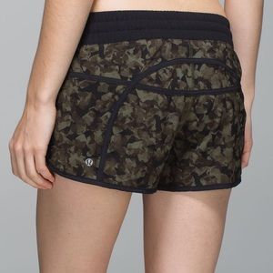 Lululemon Run Tracker Camo Shorts